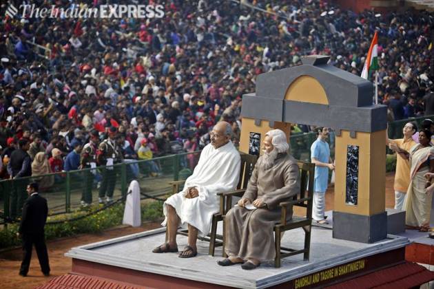 Full dress rehearsal for Republic Day parade at Rajpath
