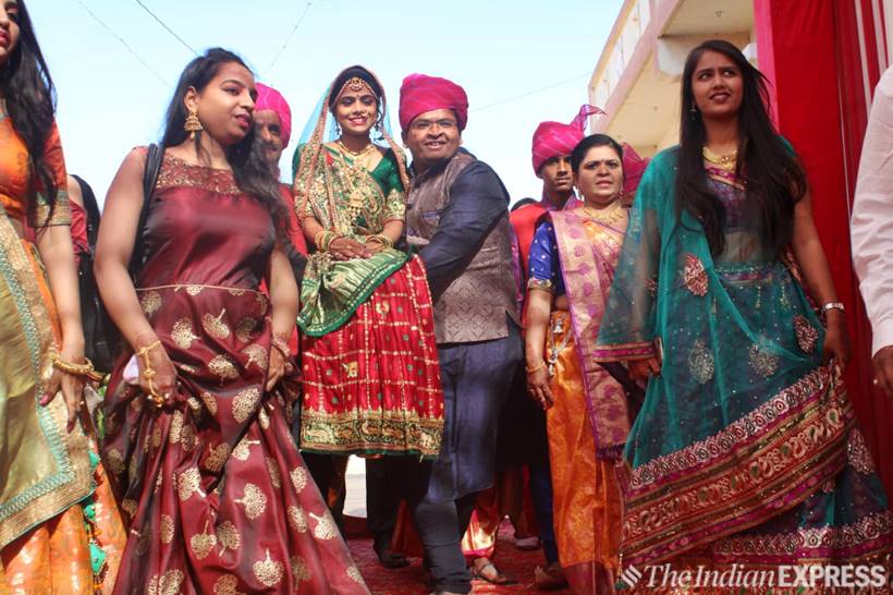 Hardik Patel ties the knot in a simple ceremony at a temple in Gujarat