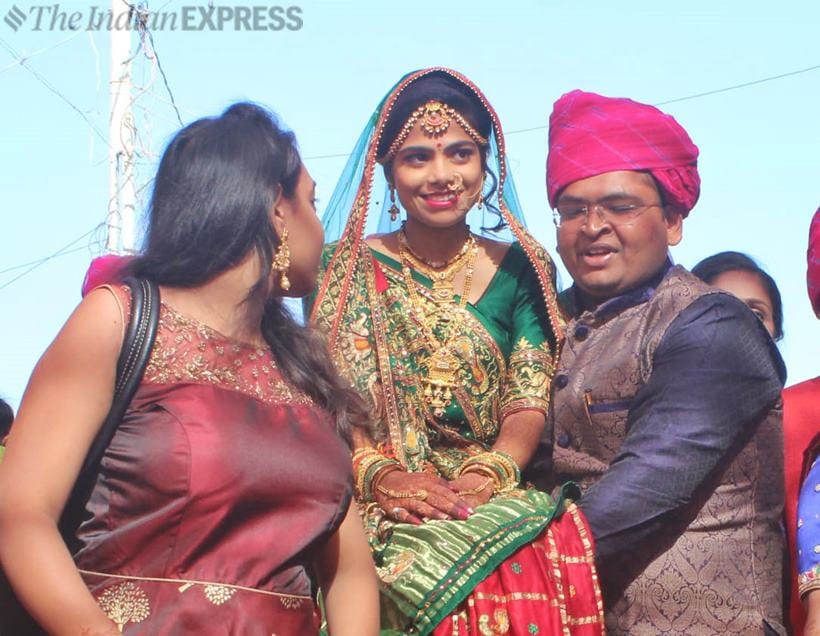 Hardik Patel ties the knot in a simple ceremony at a temple in Gujarat
