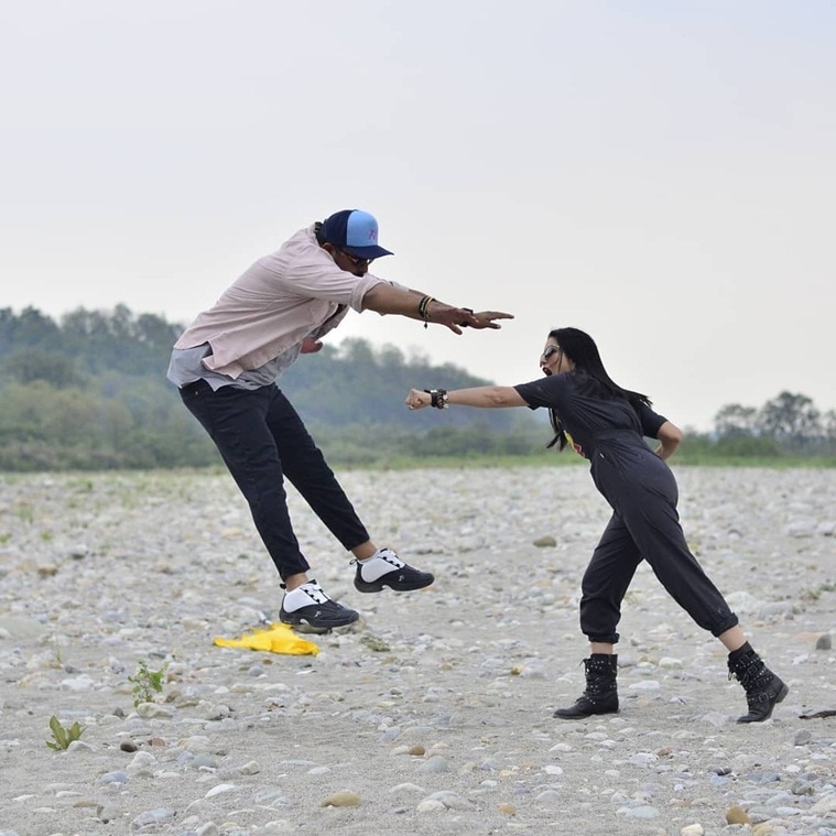 Sunny Leone and Rannvijay Singha