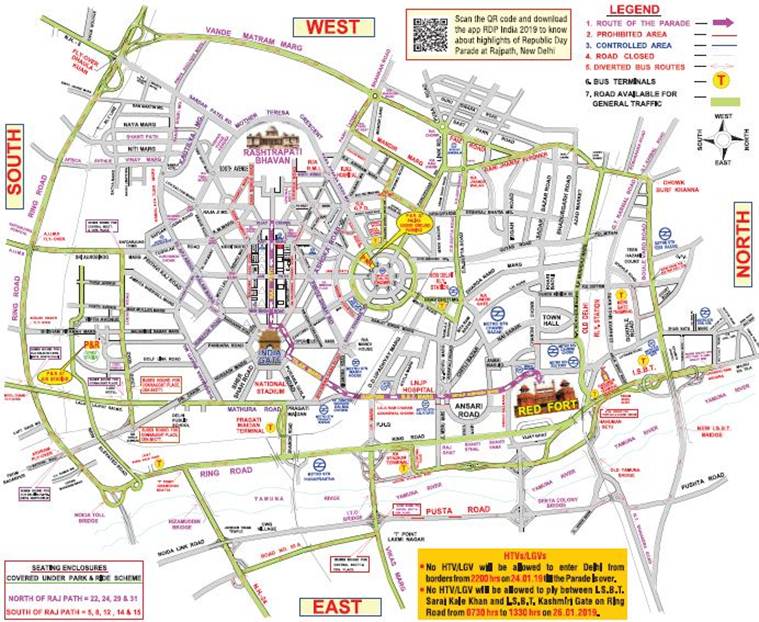 Republic Day traffic advisory and diversions in Delhi: These are the ...