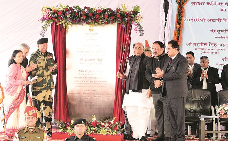 Rajnath Singh inaugurates revamped viewers’ gallery at Wagah border