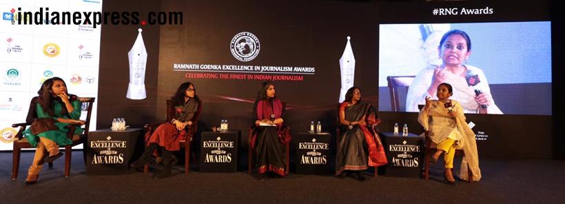 rng awards, ramnath goenka awards, rng awards 2018, rng awards 2019, rng awards winners, rng award photos, rajnath singh, ramnath goenka excellence in journalism awards