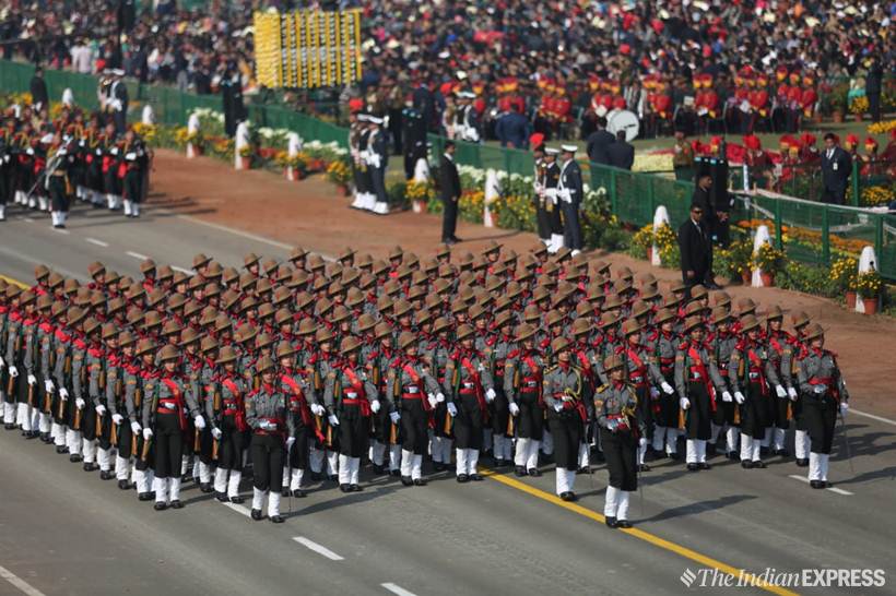 Военный парад в Индии гаубицы, парад, Индии, MRSAM, 155мм, индийскоизраильский, дальности, средней, зенитноракетный, самоходные, комплекс, VajraT, калибра, 155мм39, М777А2, буксируемые, Thunder, легкие, продемонстрированы, параде