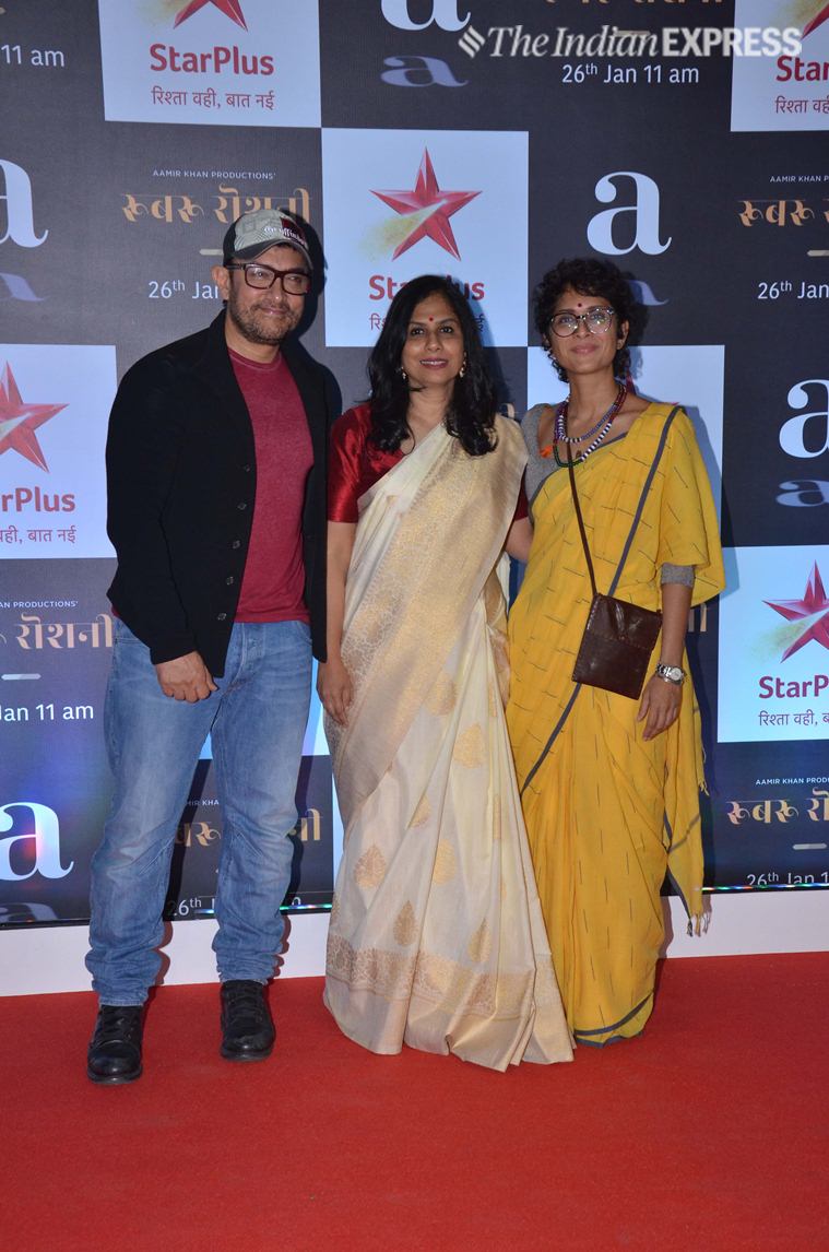 aamir khan at rubaru roshni screening