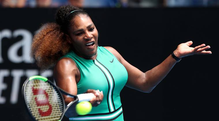 Serena Williams of the U.S. in action during the match against Germany’s Tatjana Maria at the Australian Open