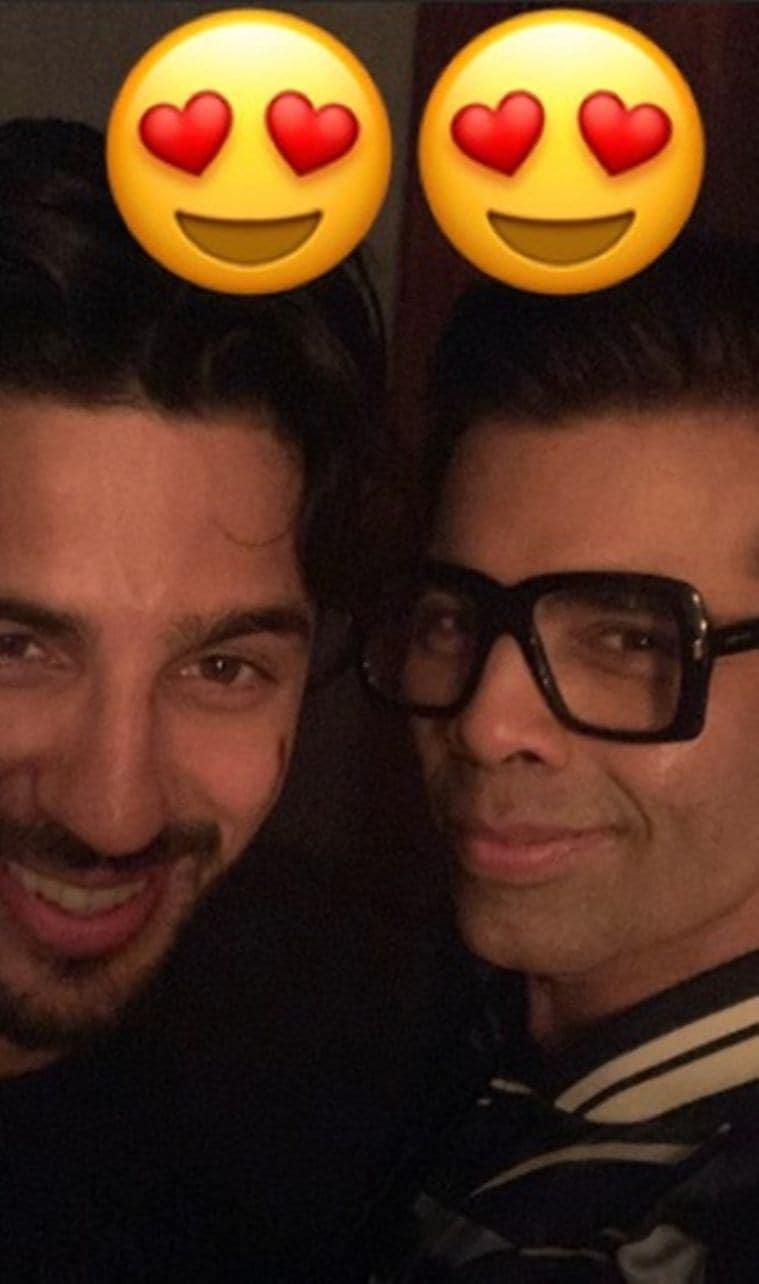 karan johar at siddharth malhotra party 