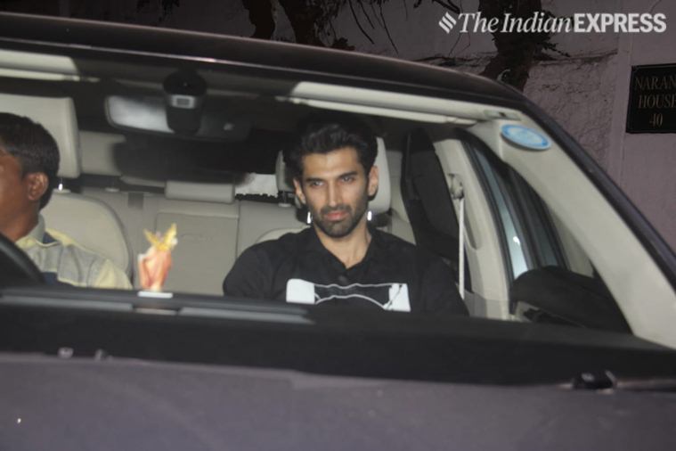 aditya roy kapur at siddharth malhotra party 