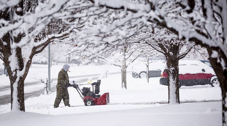 US, storm, snow, rain, ice, snowfall, snowfall in us, white house, washington, illinois, kansas city, twitter, world news, indian express news