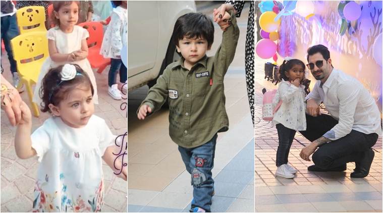 taimur, inaaya, nisha photos 