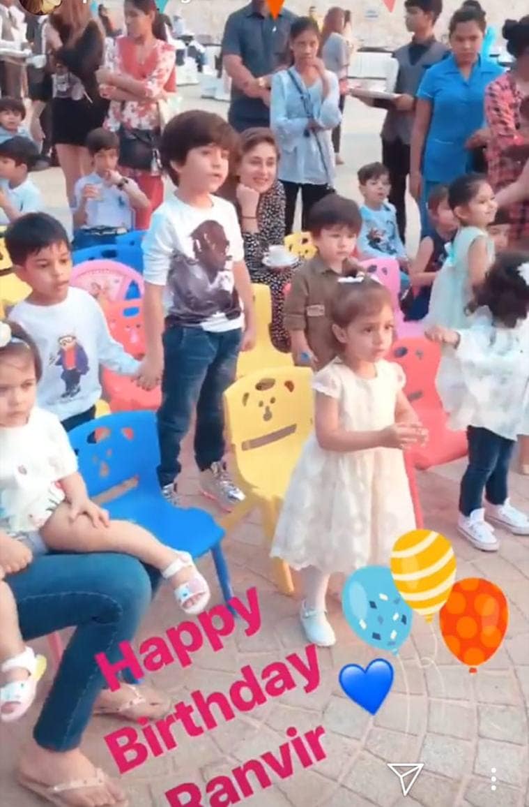taimur, inaaya at birthday party