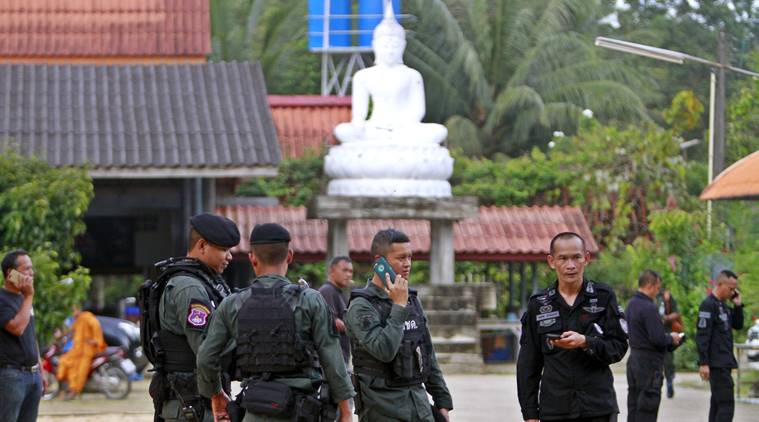 Thailand, Thailand buddhist monks shot, buddhist monk shot thailand, Rattanupap temple attack, Thailand attack, Indian express, world news
