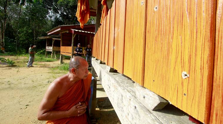 Thailand, Thailand buddhist monks shot, buddhist monk shot thailand, Rattanupap temple attack, Thailand attack, Indian express, world news