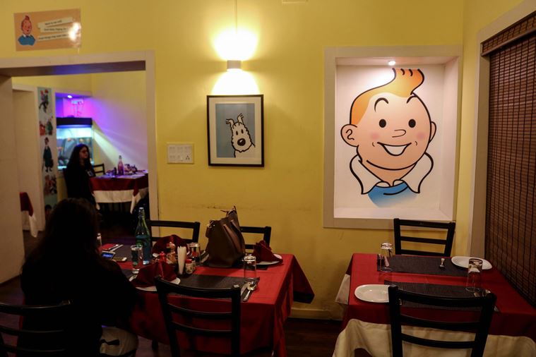Tintin, tintin bengali translation, Professor Calculus, Tintin, Captain Haddock, tintin and the brussels club, Calcutta Tintin Fan Club, Mahafuj Ali, Hergé Museum in Louvain-la-Neuve, poet Nirendranath Chakraborty, indian express, indian express news