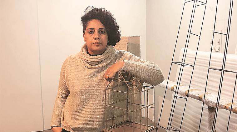 Vibha Galhotra, Vibha Galhotra exhibition, Vibha Galhotra artwork, Vibha Galhotra exhibition chandigarh, Vibha Galhotra chandigarh, chandigarh exhibition Climacteric, Climacteric exhibition, Indian express, latest news