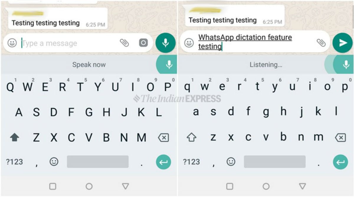 Whatsapp Messages No Longer Need To Be Typed But Dictation Is Just Smarter Keyboard At Work Technology News The Indian Express