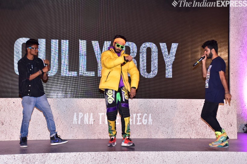 ranveer singh rap at gully boy trailer