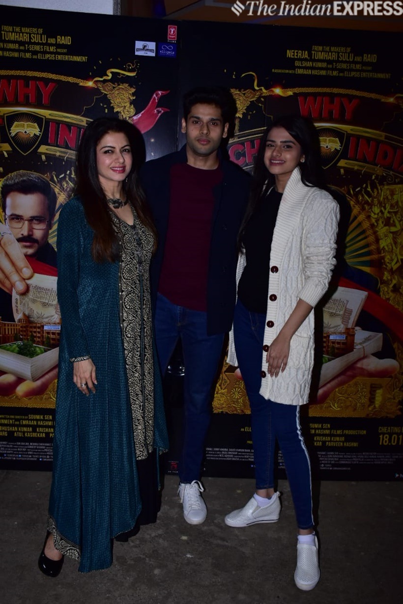 Abhimanyu dasani with bhagyashree