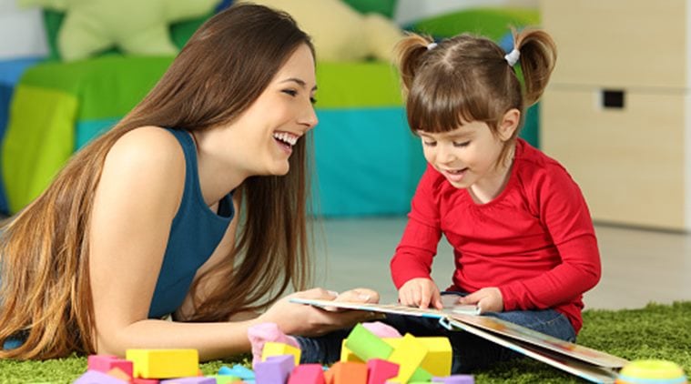 child teaching new words vocabulary