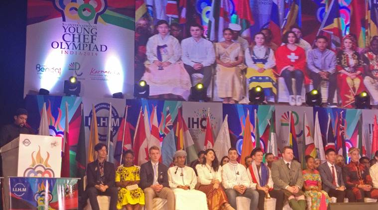 fifth edition of the International Young Chef Olympiad (YCO), Delhi, Young Chef Olympiad (YCO), olympiad chef delhi, culinary competition, indian express, indian express news