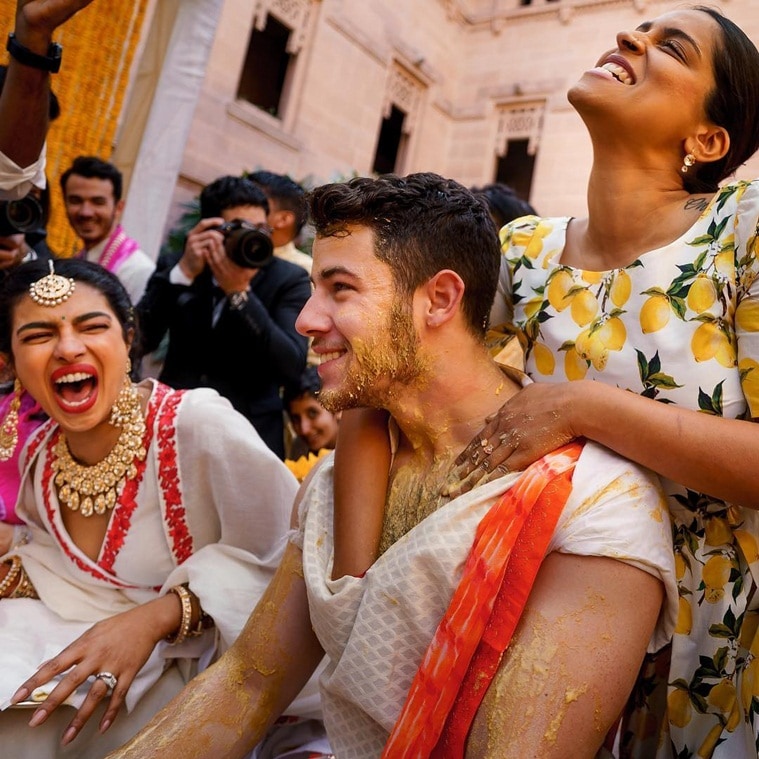 Priyanka chopra nick jonas haldi photos
