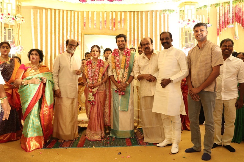 vairamuthu at soundarya rajinikanth Vishagan Vanangamudi's wedding
