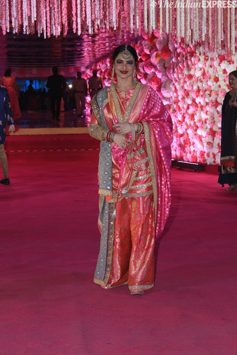 rekha at azhar morani wedding
