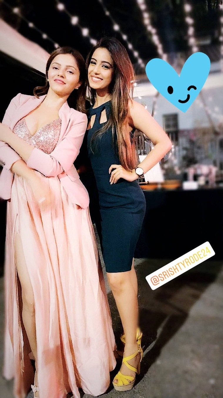 rubina dilaik with srishty rode