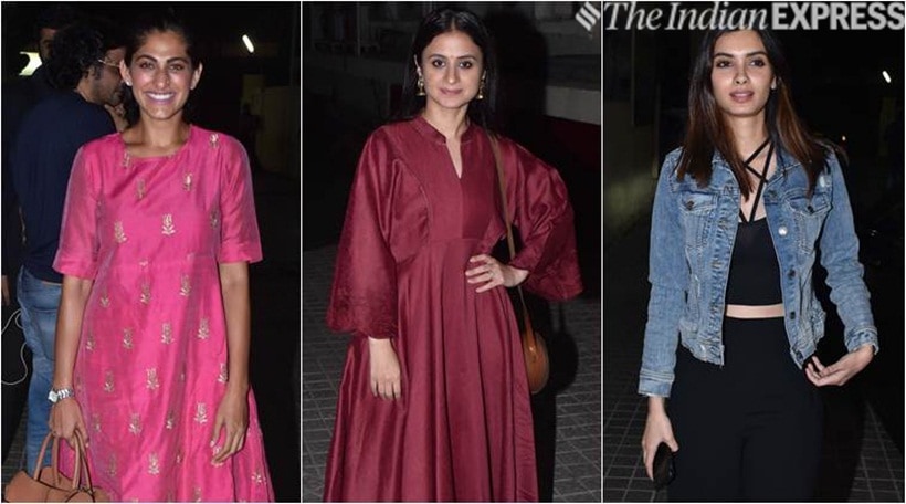 Kubra Sait, Rasika Duggal and Diana Penty at the screening of Sonchiriya