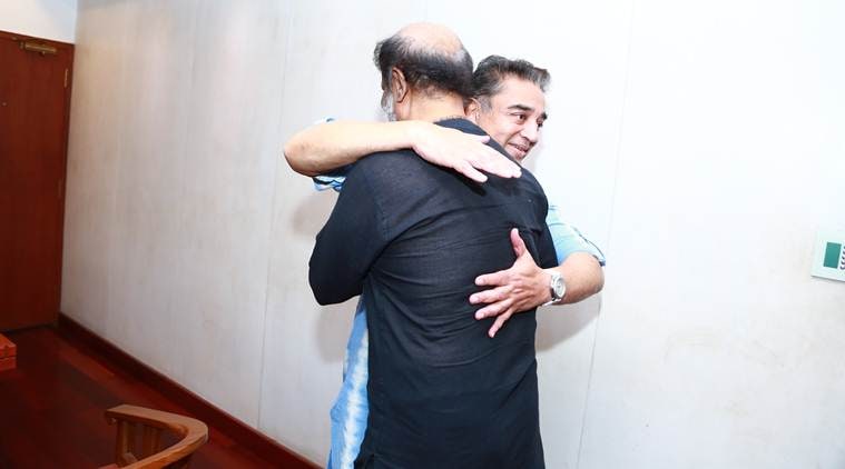 Rajinikanth meets Kamal Haasan, invites to daughter's wedding