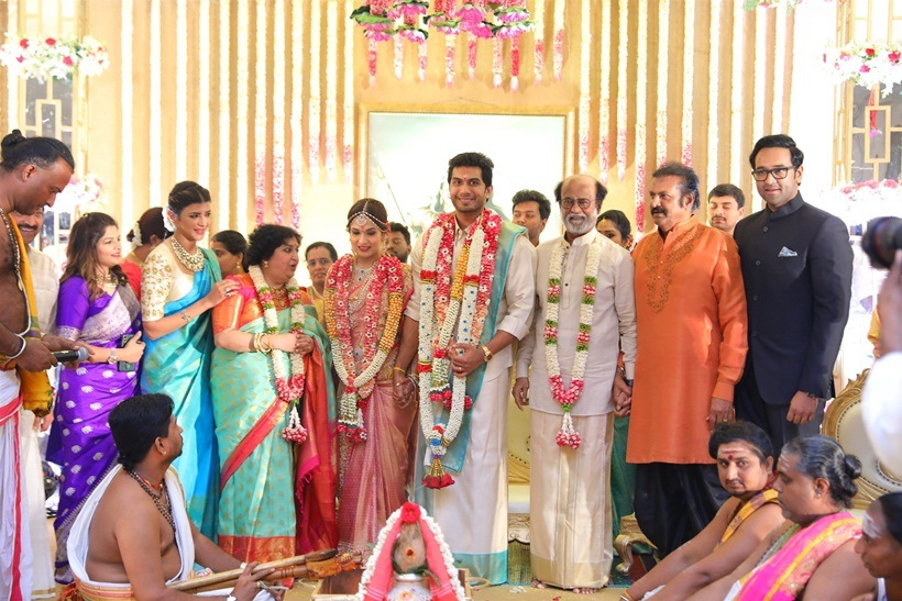 rajinikanth at soundarya rajinikanth Vishagan Vanangamudi