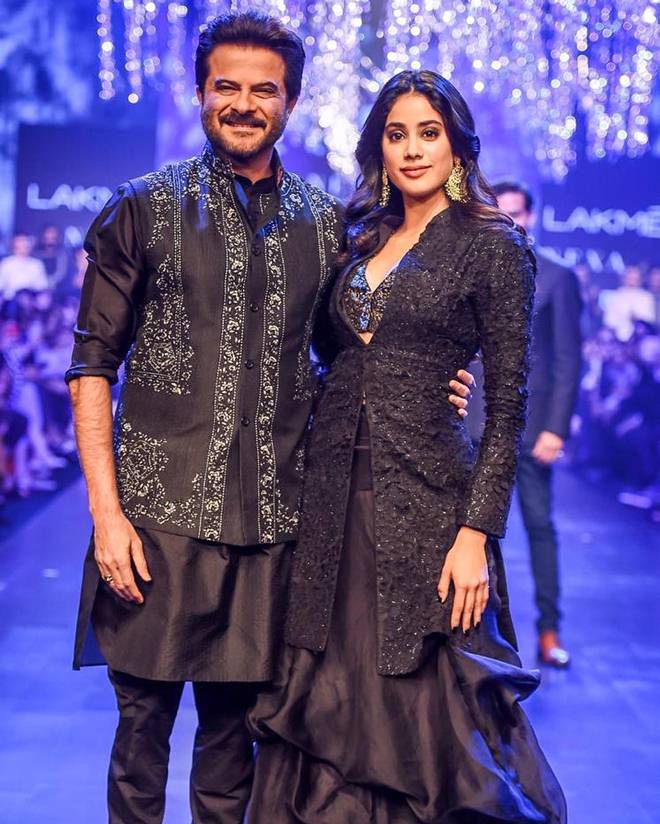   Anil Kapoor and Janhvi Kapoor 