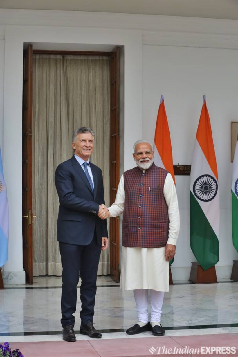 PM Modi, Argentina President hold bilateral talks at Hyderabad House