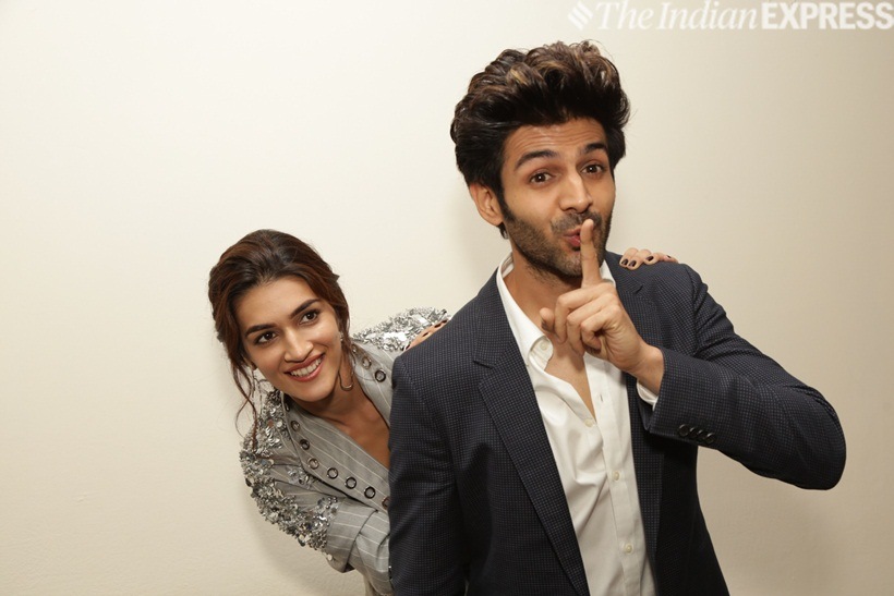 kartik aaryan and kriti sanon promote luka chuppi