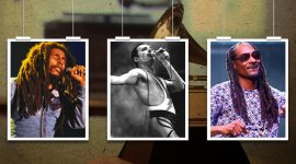 snoop dogg, queen band and bob marley