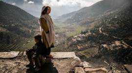 A daughter and son of a fallen Afghan policeman who are now being cared for by Janat Bebe in Shemal, Afghanistan This may be the world’s deadliest job, but there’s ‘no choice except to join’