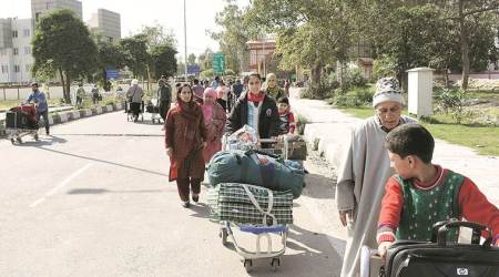 amritsar, amritsar airport, sri guru ramdas amritsar airport, flights, flights suspended at amritsar airport, indian air force air strike, pakistan, pulwama attack, kashmir, crpf, indian express news