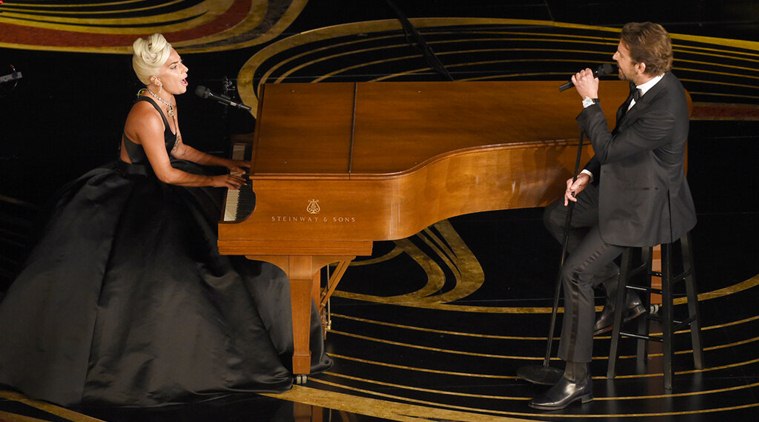 Lady Gaga and Bradley Cooper perform Shallow from A Star Is Born