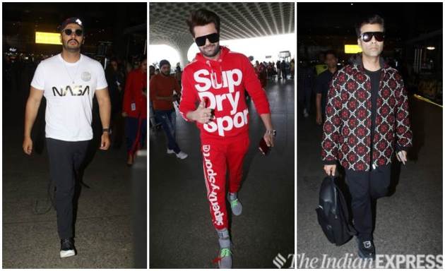 Arjun Kapoor, Manish Paul, Karan Johar
