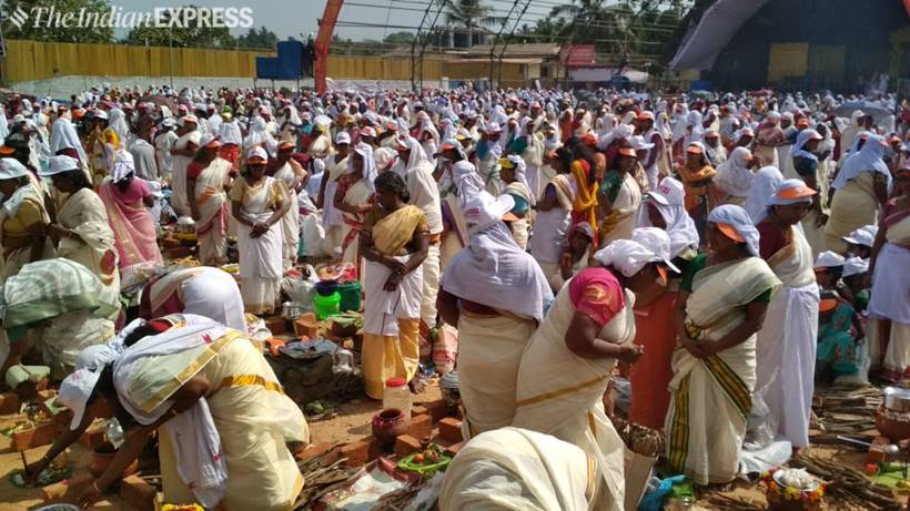 Lakhs of women take part in Attukal Pongala festival