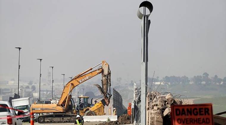 donald trump, border walls, border wall demolished, trump news, world news, indian express news
