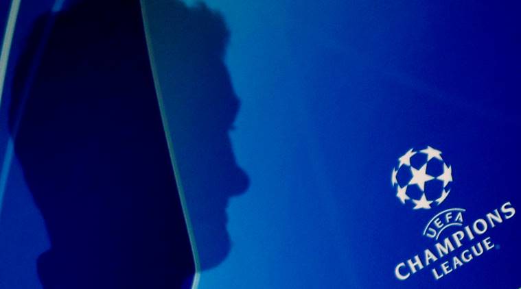 The shadow of Manchester United interim manager Ole Gunnar Solskjaer during the press conference