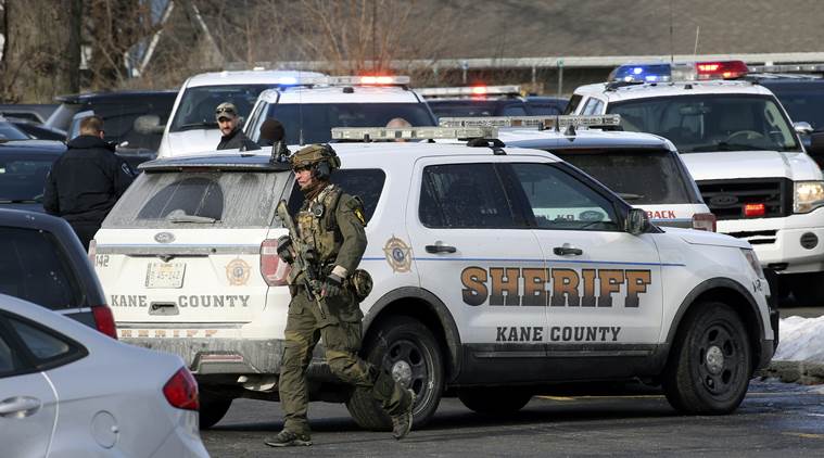 five killed, five killed in illinois, illinois, chicago, gunman, aurora, police, mass shoooting, united states, world news, indian express news
