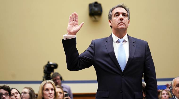Michael Cohen, Donald trump, trumps former lawyer, Cohens testimony, Capitol hill, washington news, indian express