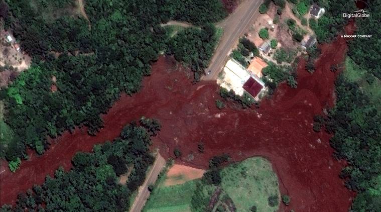 brazil, brazil mining, mining in brazil, mining dams, mining dam collapse, brumadinho mining dam collapse, mining dam collapse in brazil, deaths, tidal waves and tsunamis, mining waste, mining engineering, upstream dams, environment, world news, indian express news