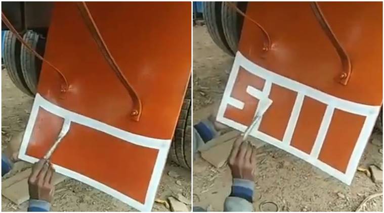 truck art, truck art viral video, desi art, stop sign, desi stop sign viral video, trucks, art, trending