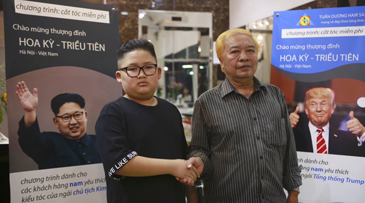 Barbershop In Hanoi Offers Free Donald Trump And Kim Jong Un Haircuts Ahead Of Summit Trending News The Indian Express