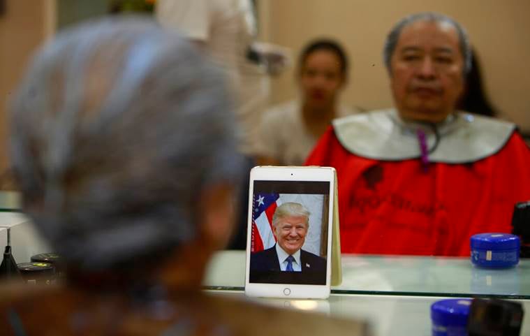 Donald Trump, Kim Jong Un, US president, US-Korea summit, Trump haircuts, Kim haircuts, Hanoi, Vietnam, Barber Trump-Kim haircuts, trending news, indian express, indian express news