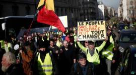 yellow vest protests, france yellow vest protests, yellow vest protest in france, france protests, paris, emmanuel macron, tear gas, hate speech, world news, indian express news