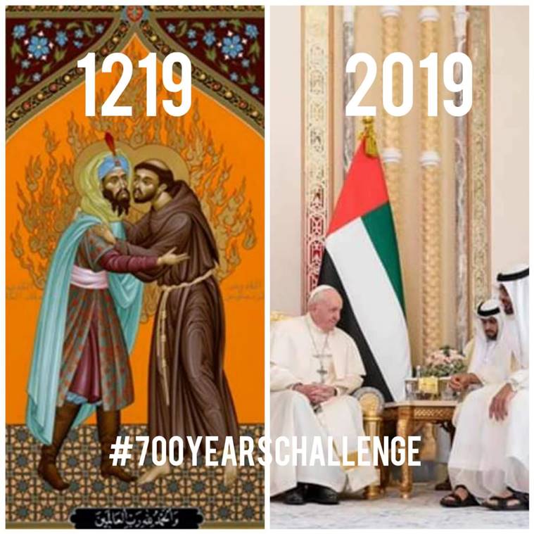 Pope Francis, Pope Francis in Abu Dhabi, Abu Dhabi crown prince, Sheikh Mohamed bin Zayed, Pope in UAE, Pope in Abu Dhabi, world news, Indian Express